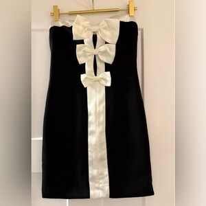 Runaway the Label Black and White Mini Cocktail Dress